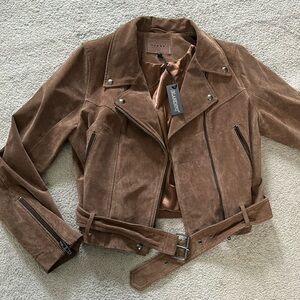 BLANKNYC suede moto jacket